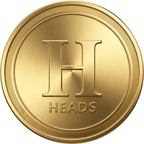 Coin showing heads